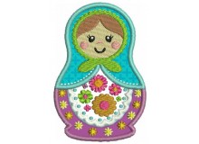 Stickmuster Matroschka Appli